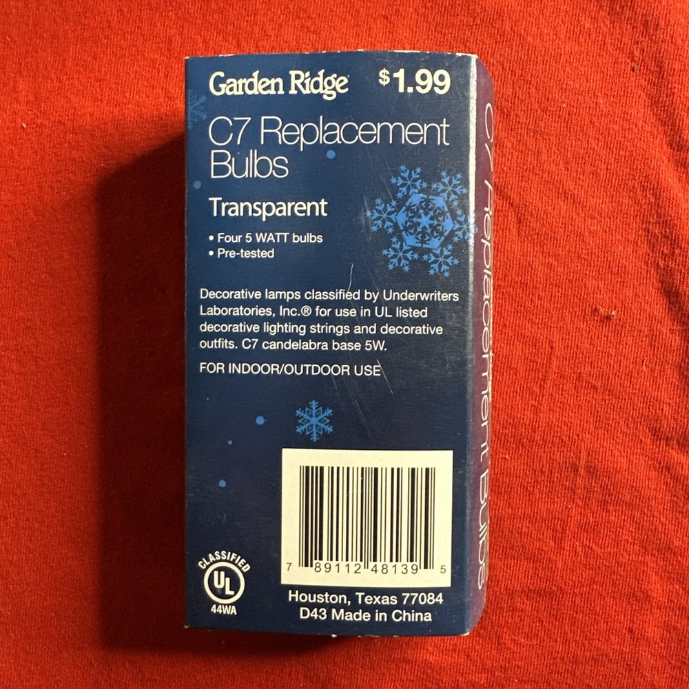 C7 Represents Bulbs 6 Pack Lot