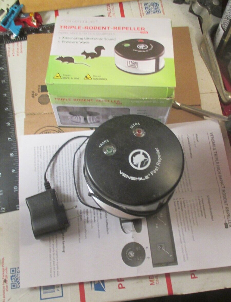Duo Triple-Rodent-Repeller, Repels Mice & Rats & Squirrels