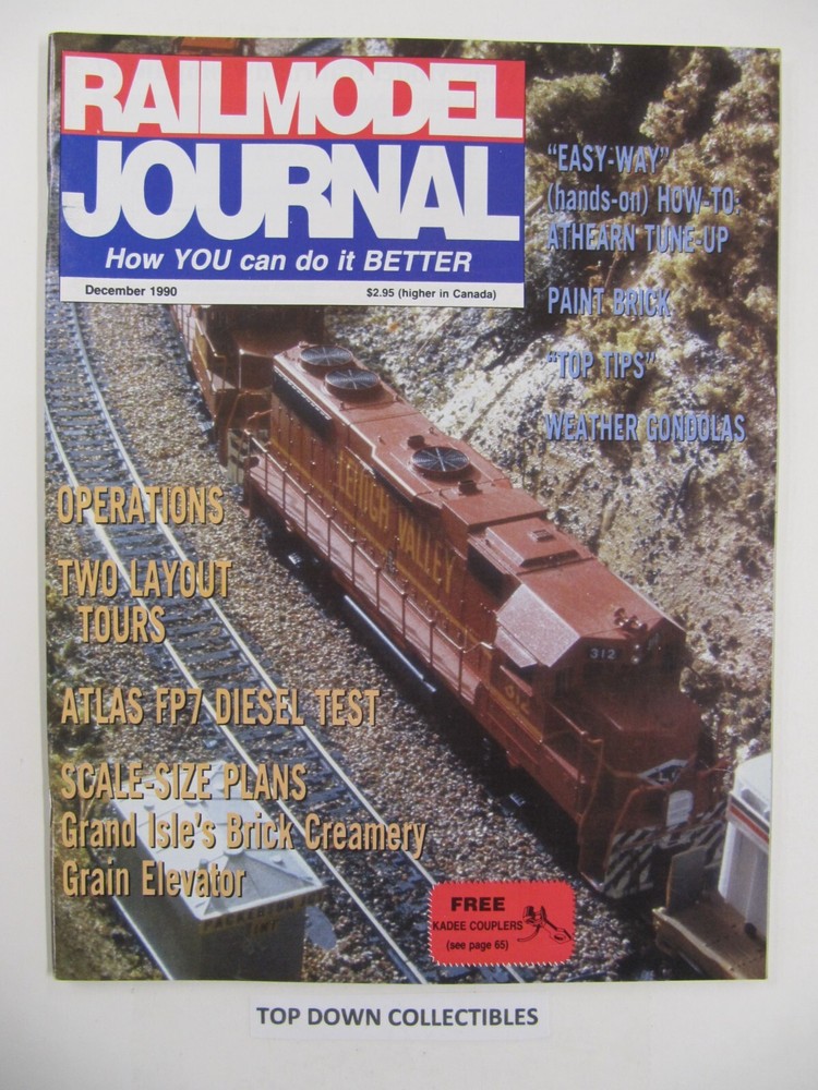 Railmodel Journal  December 1990   Grand Isle's Brick Creamery  Grain Elevator
