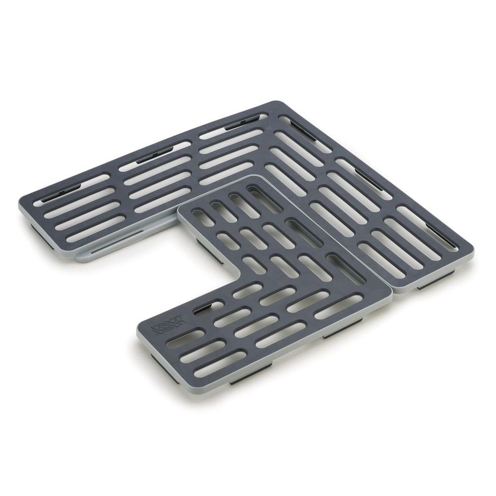 Joseph SinkSaver Adjustable Sink Protector Mat, 3.5" x 11.3", Gray