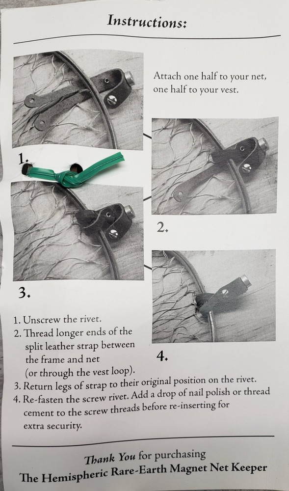 Keep & Release Magnetic Landing Net Keeper New In Package