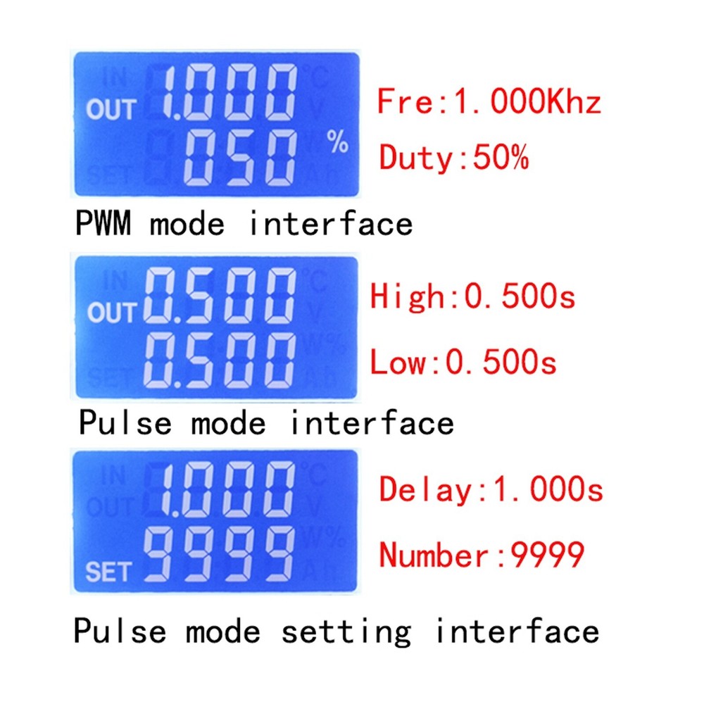 PWM Pulse Generator Frequency Duty Cycle Adjust Motor Speed Controller PP2Kbj