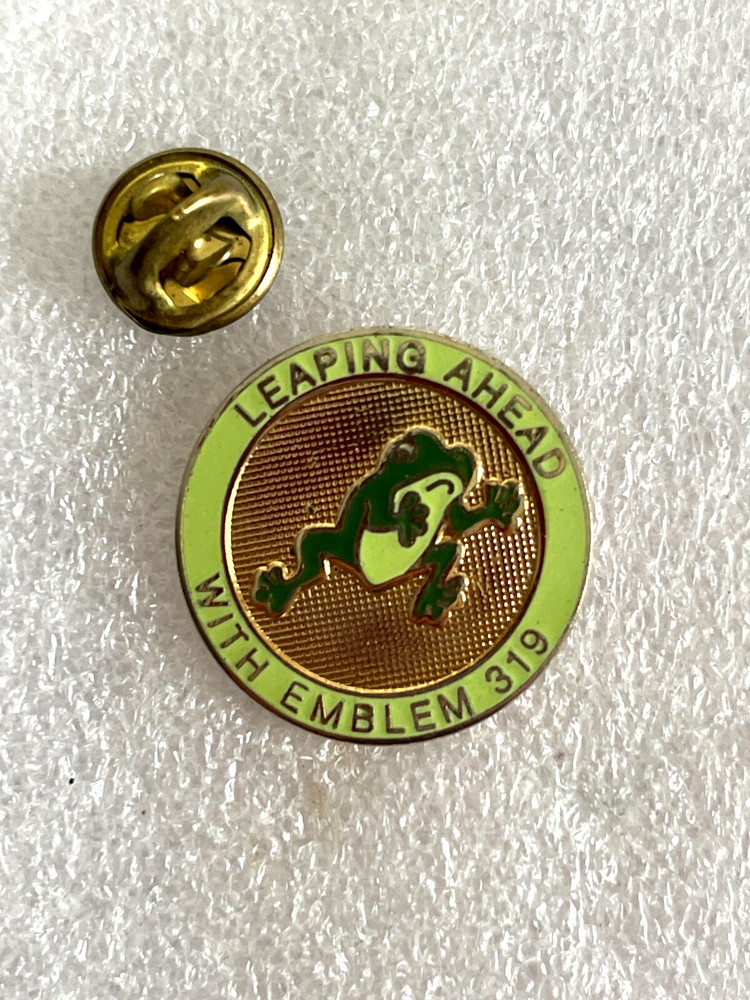 Leaping Ahead with Emblem 319 Pinback Pin (19)