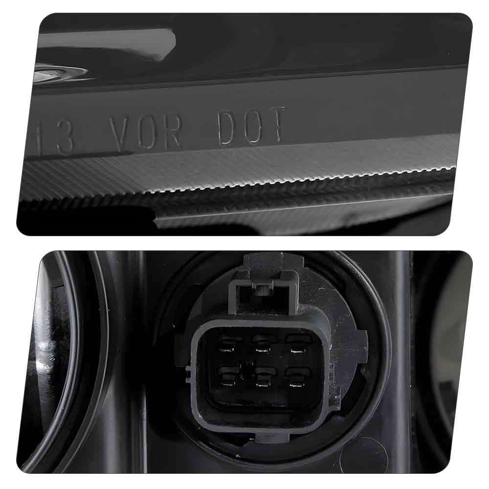 For 2013-2017 Chevy Traverse Halogen Type Headlights W/Bulb Pair Left+Right