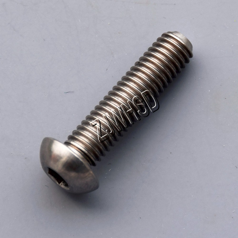 M6 x 25 Titanium Ti Screw Bolt Allen Hex Socket Button Head / Aerospace Grade