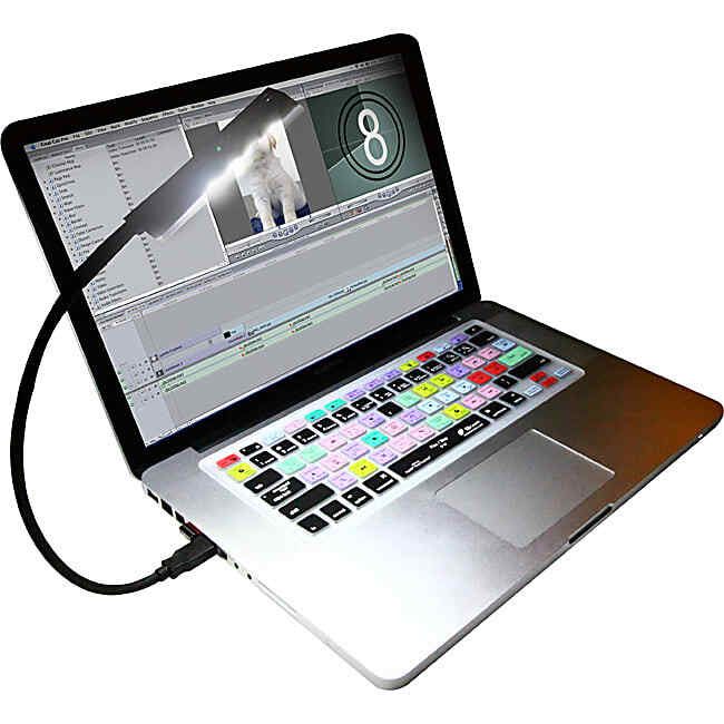 KB Covers KBLITE-W Ultra-Bright flexible USB Light for Notebook