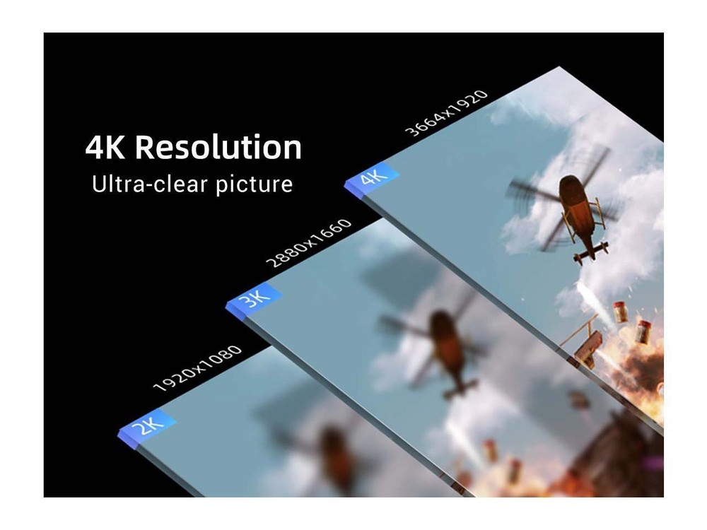 DPVR E4 (Black) PCVR PC Gaming - 120hz Refresh Rate - Inside out Tracking - 116