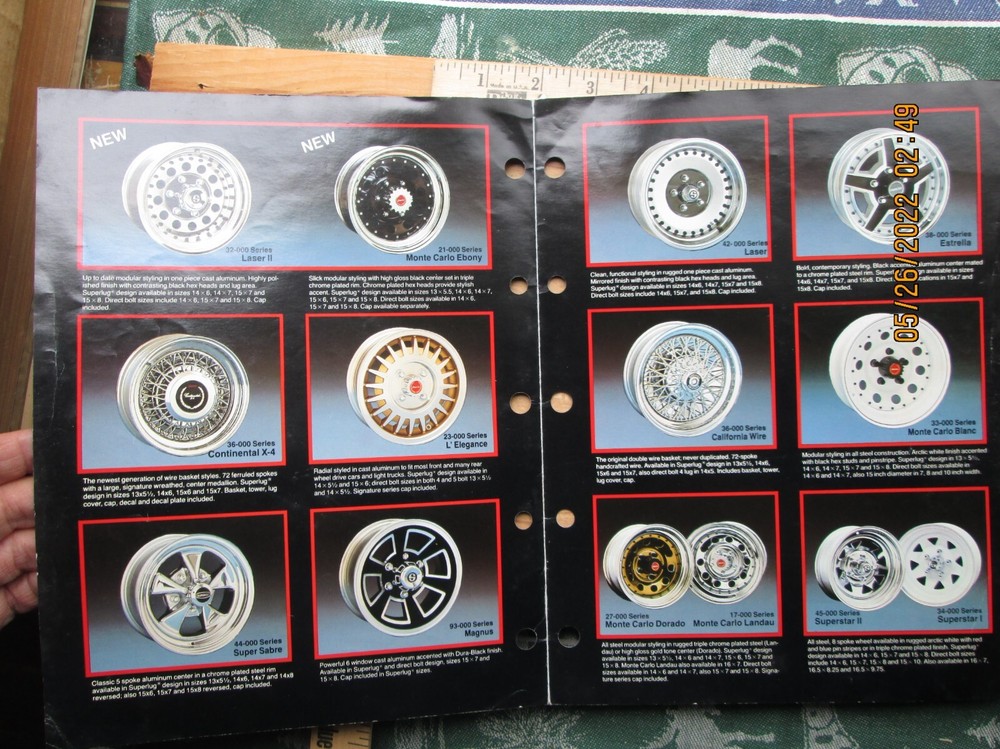 superior road wheels 1985 brochure