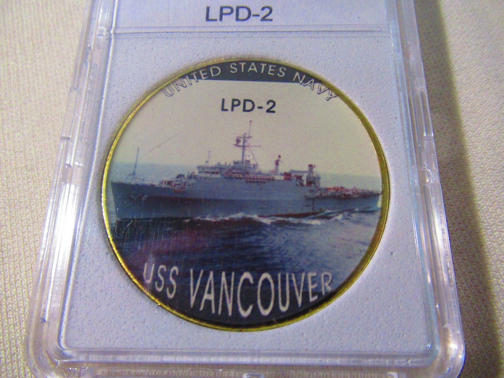 US NAVY - USS Vancouver (LPD-2) Challenge Coin
