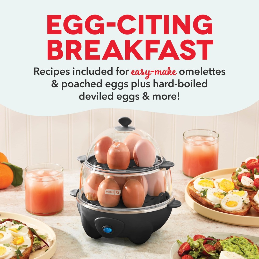 Dash Deluxe Rapid Egg Cooker 12 Capacity with Auto Shut Off and Versatile Coo...