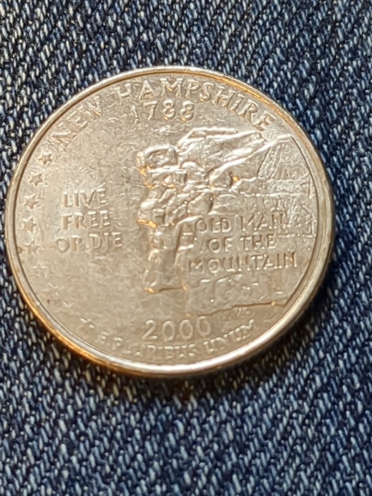 2000 D New Hampshire State Quarter #217
