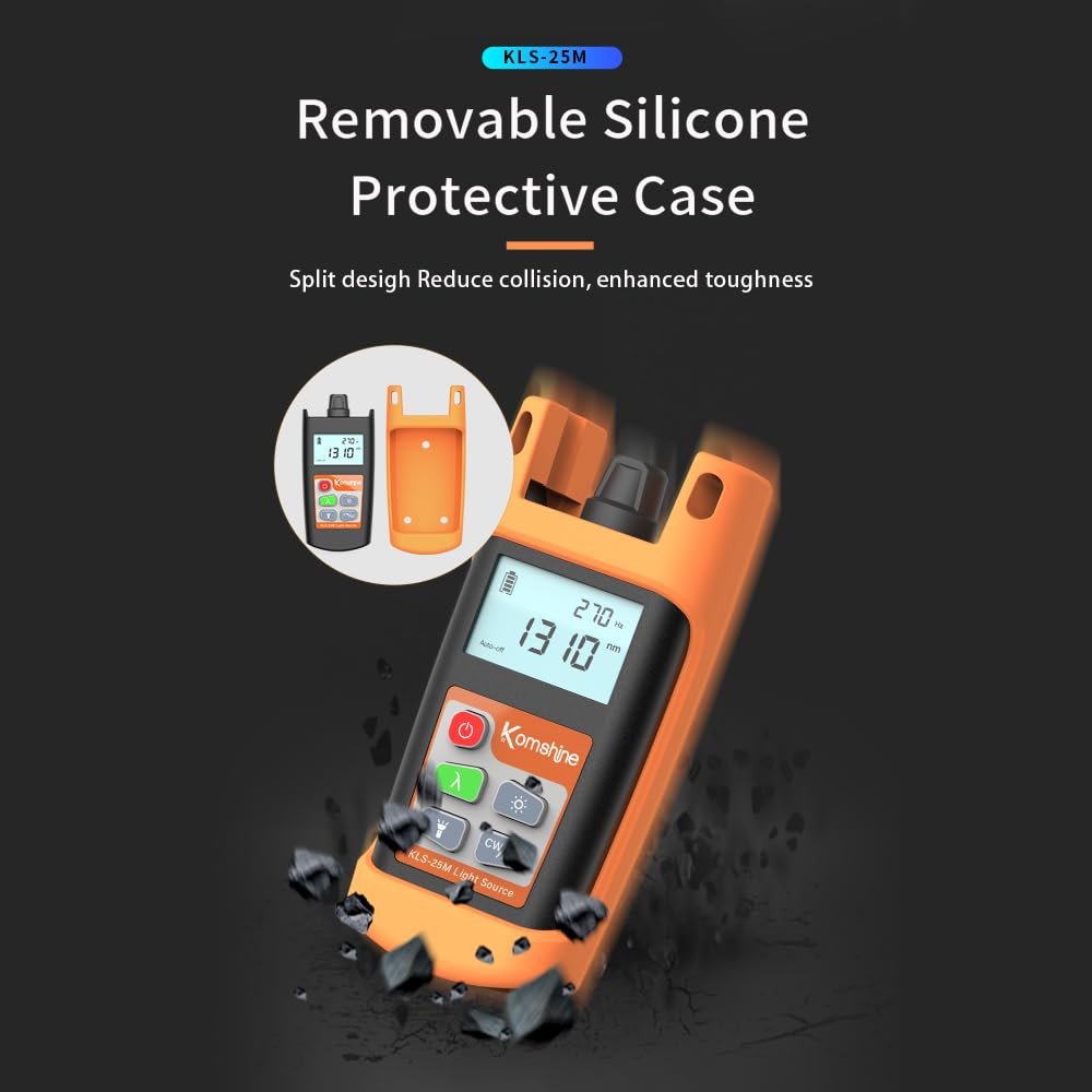 Compact Fiber Optic Light Source KLS-25M with Universal Interface & Case