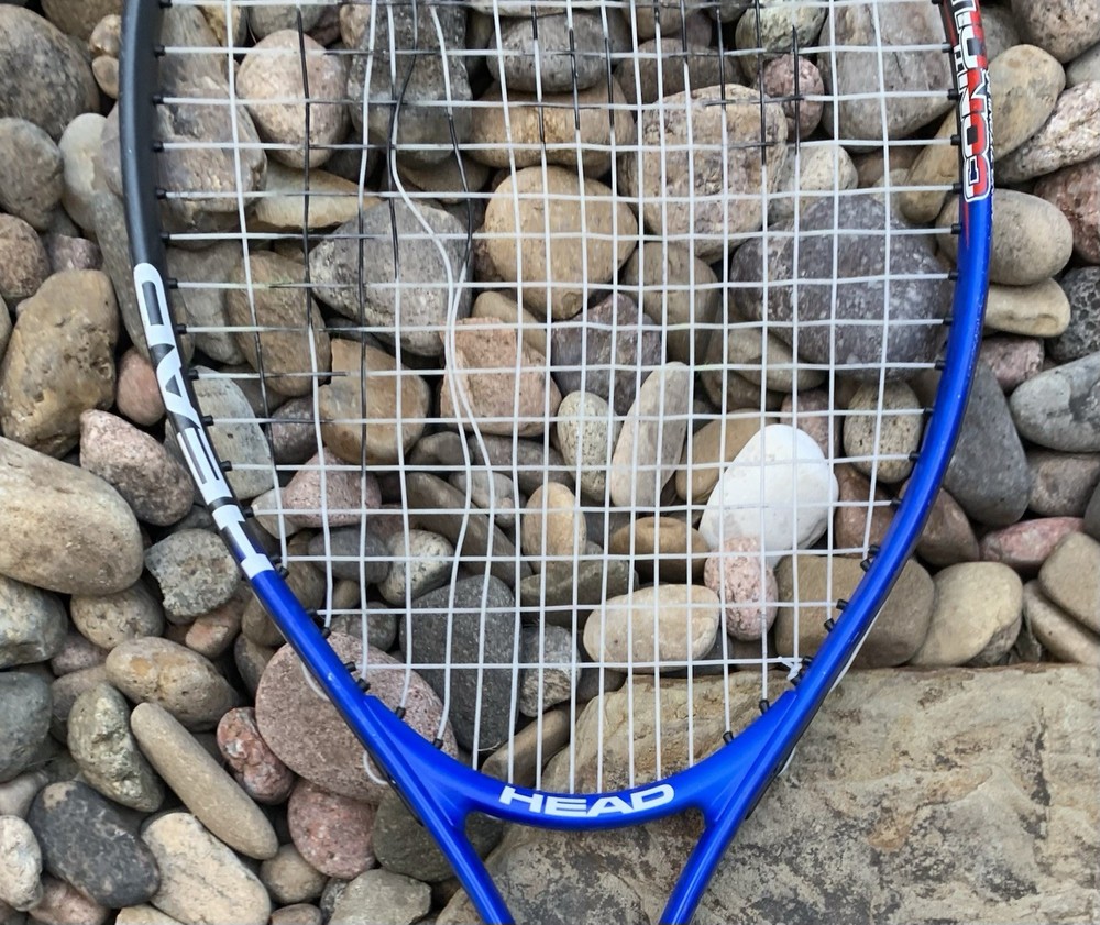 Head Conquest Ti Tennis Racquet. Broken Strings.