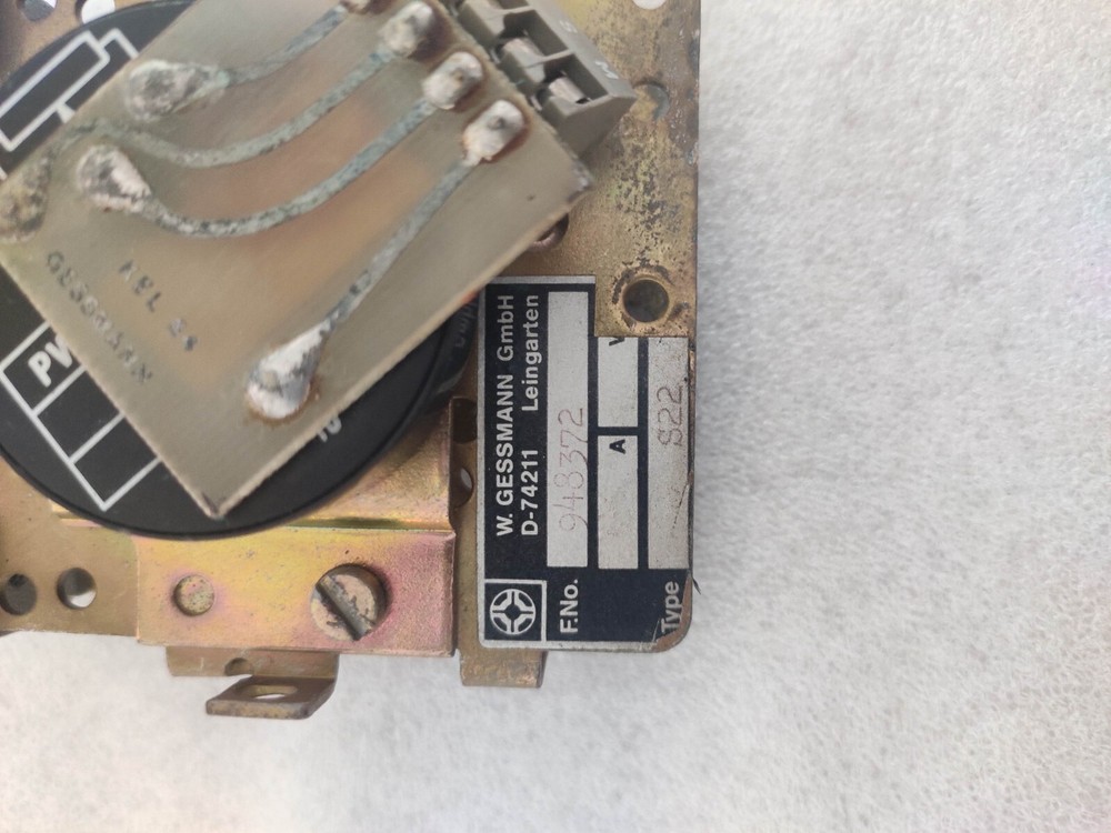 W.Gessmann D-74211 948372 S22 JOYSTICK CONTROLLER