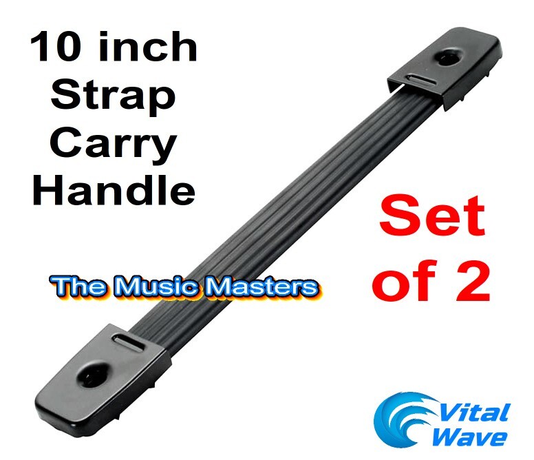 (2) Surface Mount Strap Carry Handles DJ Rack Case Speaker Cabinet Box Handle