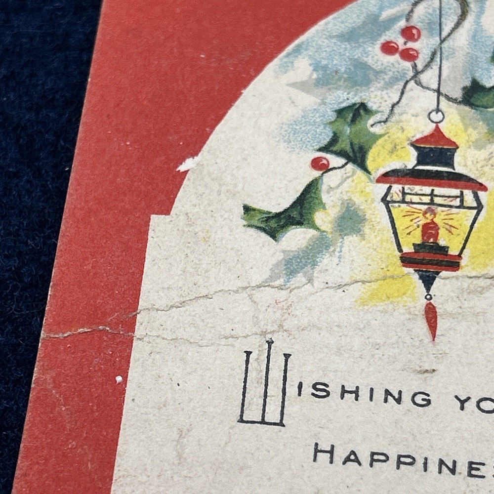 george washington stamp Two Cent Postmark 1927 Christmas Postcard
