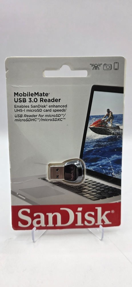 SanDisk MobileMate USB 3.0 microSD Card Reader Compact Durable Fast Transfer