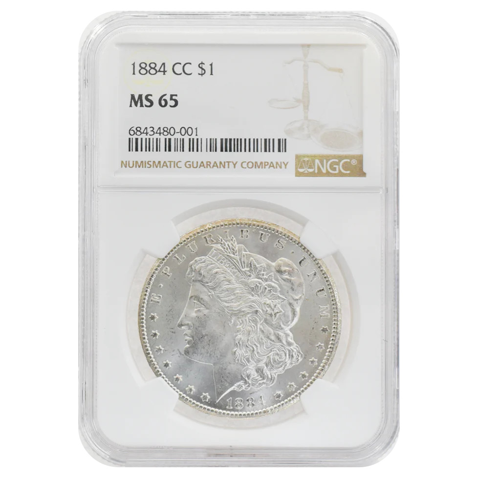 1884-CC Morgan Dollar MS65 NGC