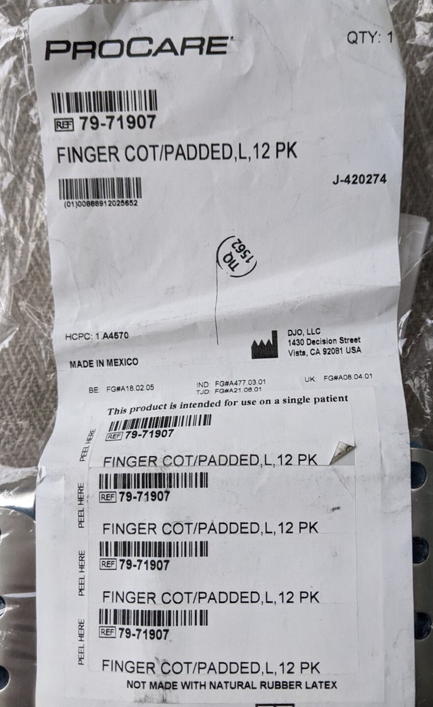 Finger Splint 12 Count  By ProCare