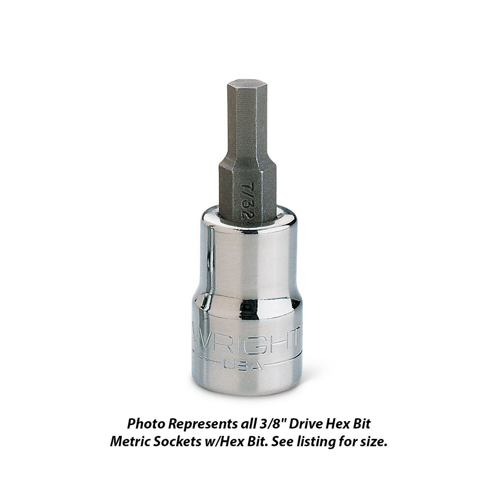 Wright Tool 32-06MM 6mm 3/8" Dr. Hex Type Metric Sockets W/Bits