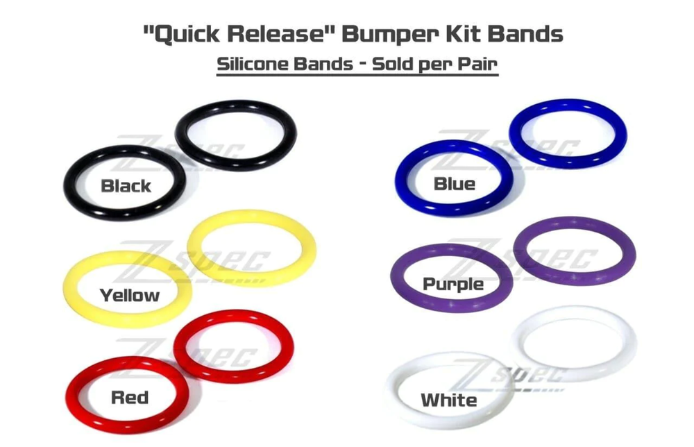 ZSPEC Quick Release Bumper Kit Bands, Silicone Rubber, Two Bands