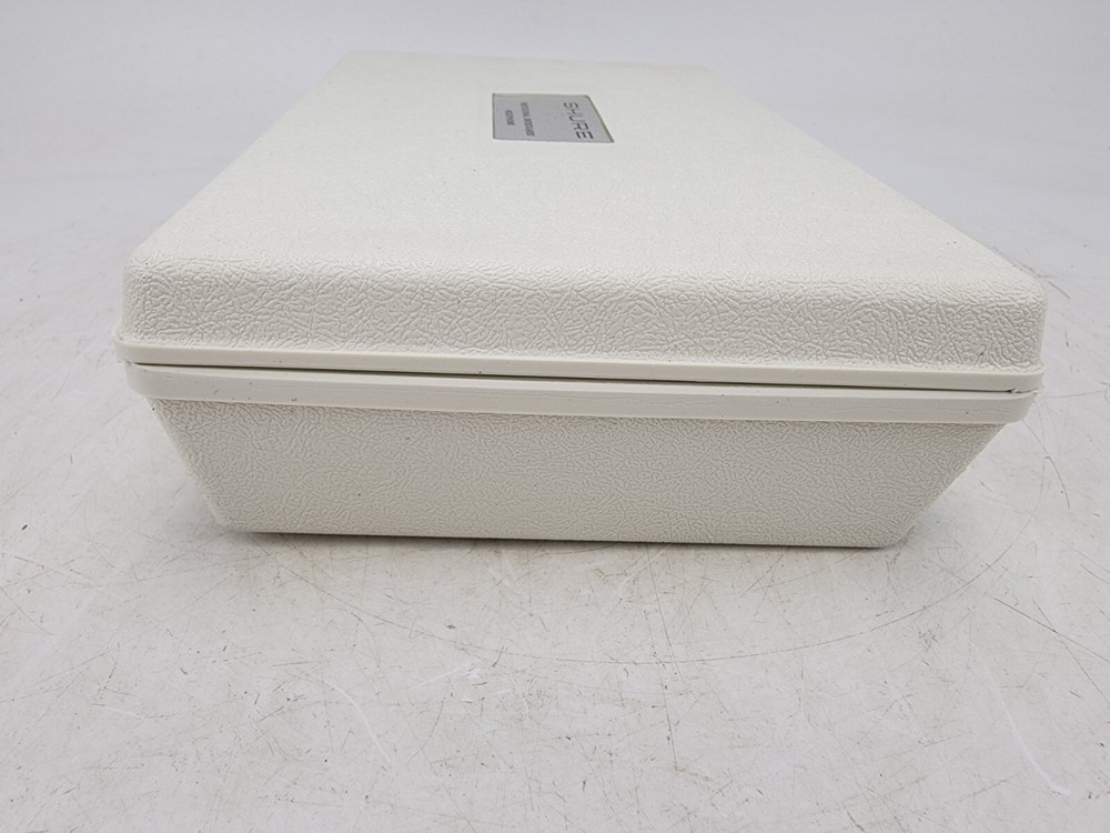 Vintage Shure Microphone Hard Plastic Protective Case White #4