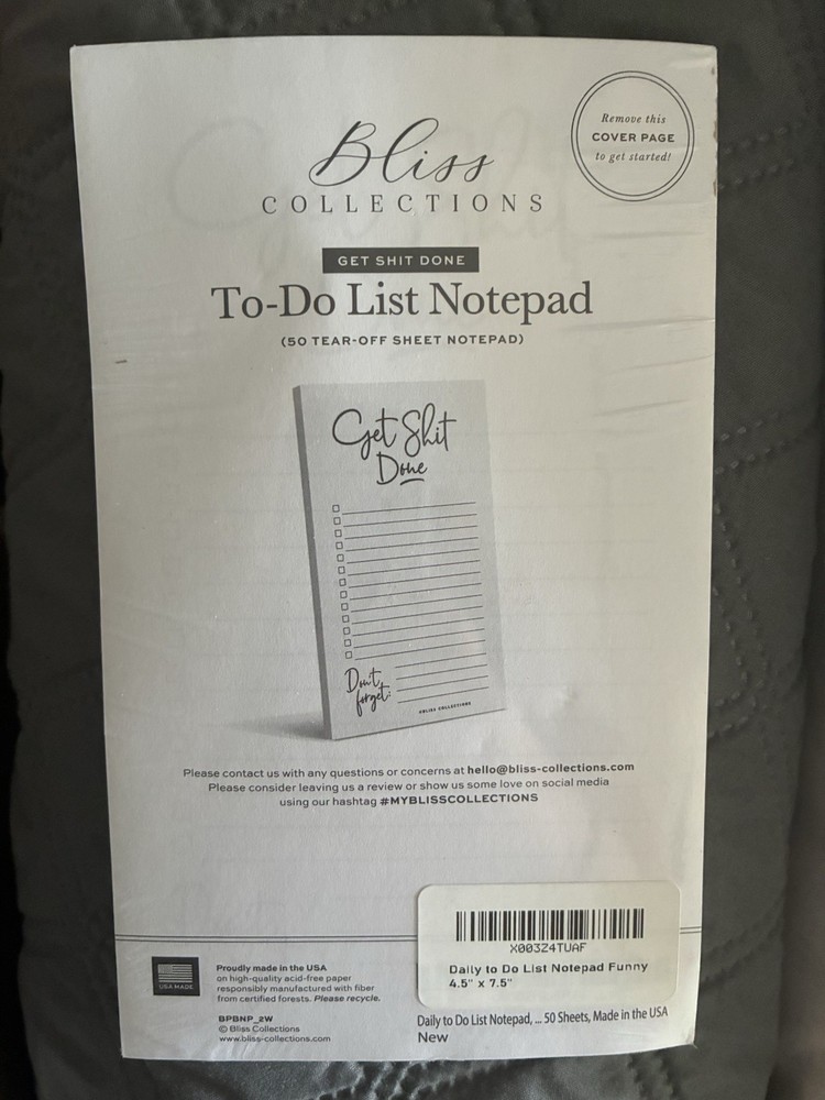 Funny Note Pad New In Original Package