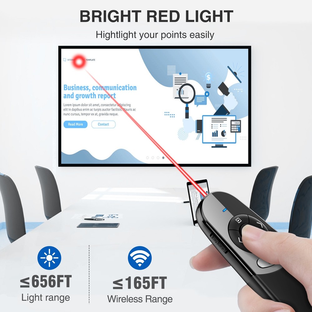 Pointer Presentation Clicker Powerpoint Presentations Presenter Remote For PC
