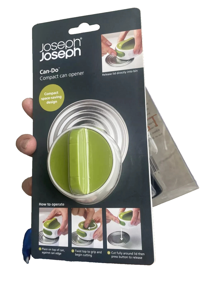Joseph Joseph Can-Do Compact Can Opener Easy Twist Release Portable Space-Saving