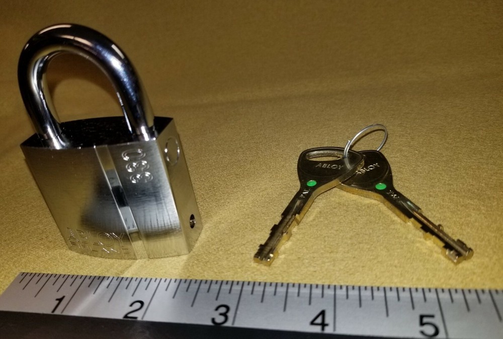 Abloy PL330 Pl 330 model padlock with 2 working keys - New