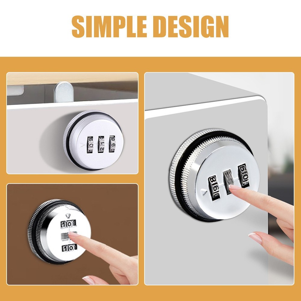 Combination Corner Drawer Lock for Mail Box Cabinet Locks with Code