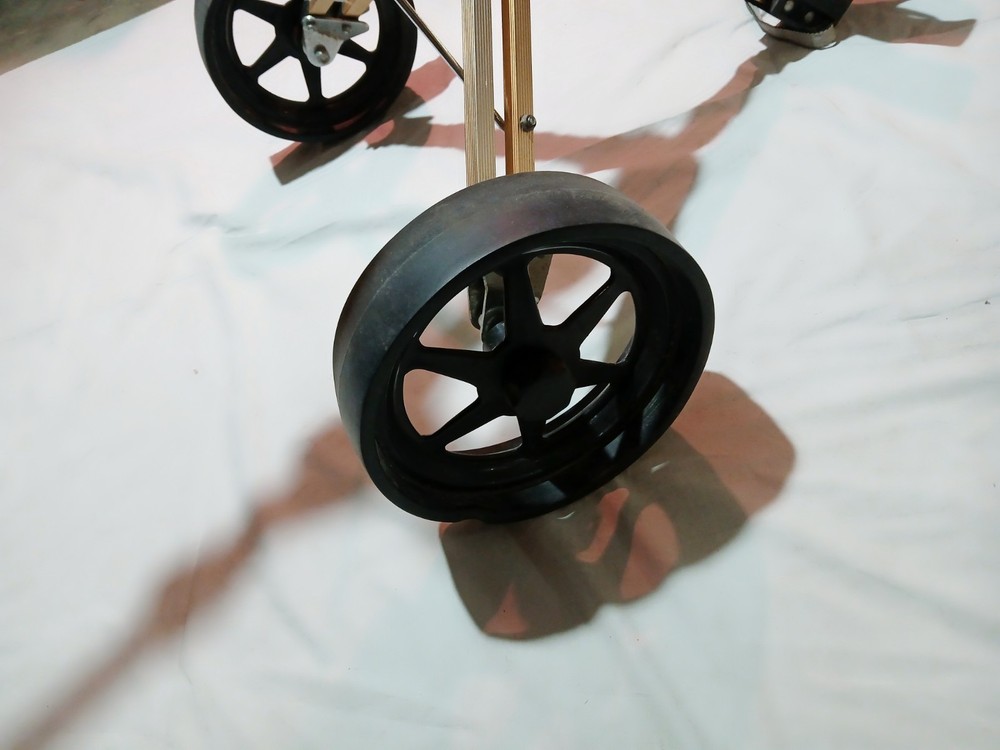 Vintage Gold Eagle Foldable Push Pull Golf Cart Aluminum Light Weight Fold Up