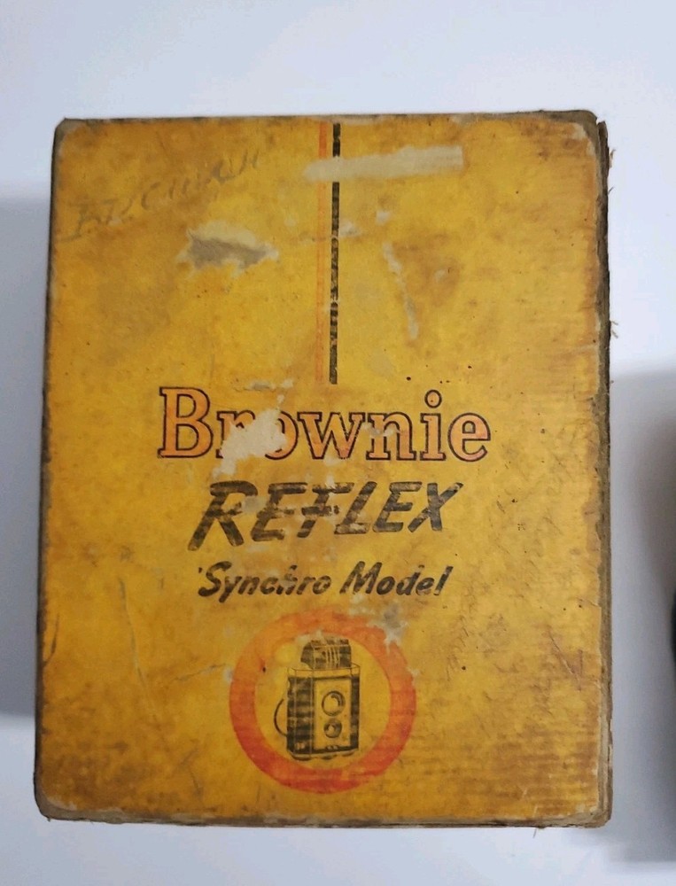 Kodak Camera Brownie Reflex Synchro Model with Strap & Original Box