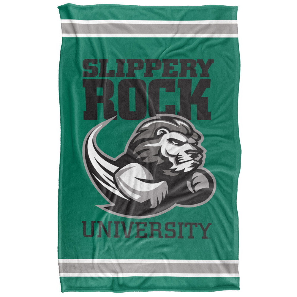 Slippery Rock University Primary Logo Silky Touch Super Soft Throw Blanket