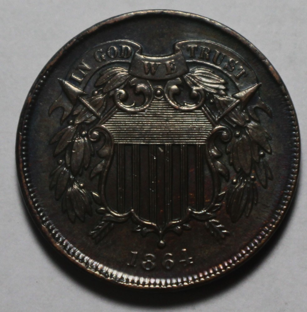 1864 2 Cent Piece #JH72