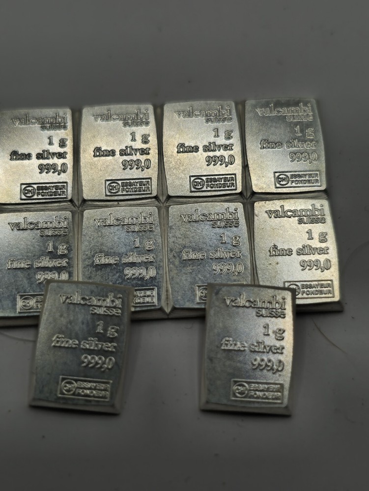 1 gram Silver Bar - Valcambi