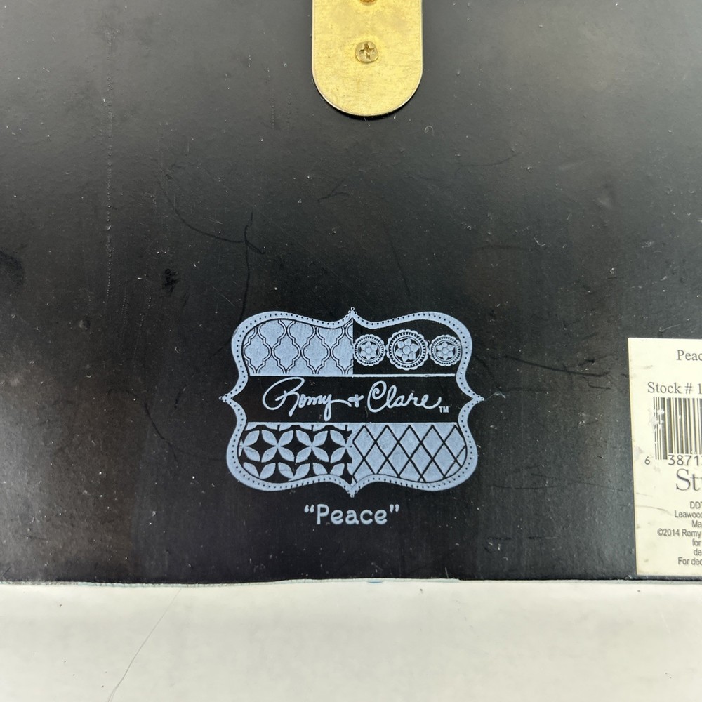 Ceramic Tile Named “Peace” Made By Romy And Clair EUC