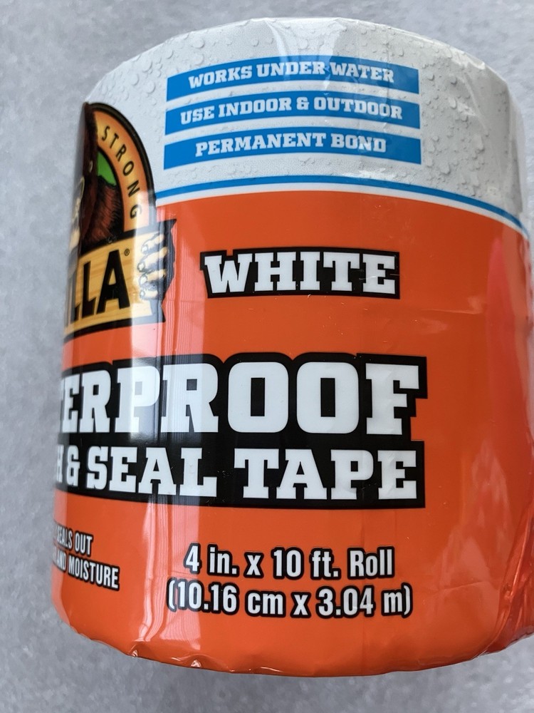 Gorilla 10 ft. Waterproof Patch & Seal Tape, White