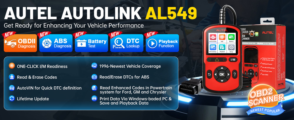 2026 New Scanner AutoLink AL549 Check Engine Light Code Reader Diagnostic Tool