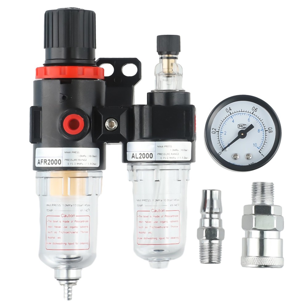 AFC2000 Plastic Air Source Treatment Filter Pressure Gauge Regulator Replacement