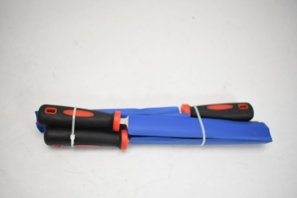 YKLP 8" Diamond Coated File Plastic Handle Hand Tools 4 Pack Red/Black