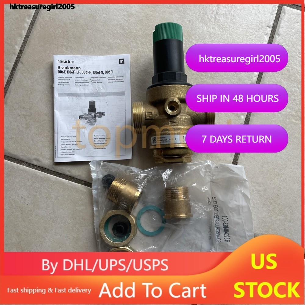 Braukmann Resideo D06F-1B Pressure Reducing Valve DN25 NEW