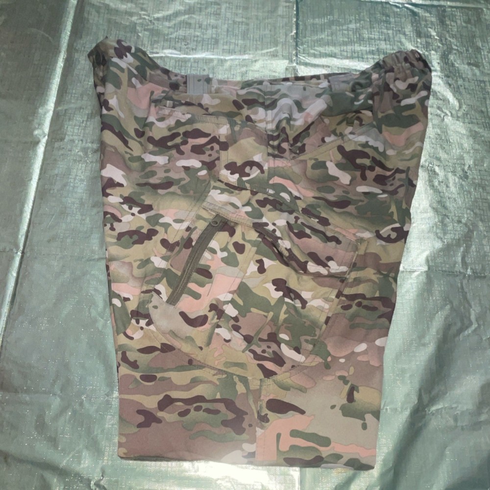 Multicam Camouflage Multicolor Polyester Tactical Pants Regular Fit 3XL
