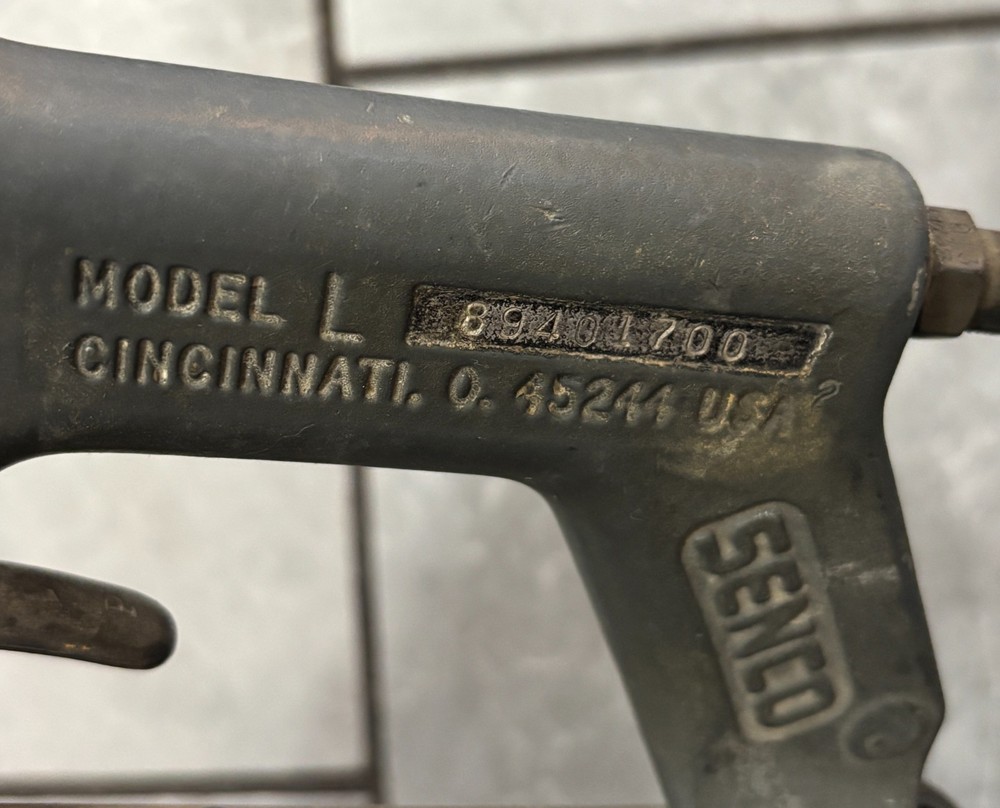 Senco Model L Pneumatic stapler with case