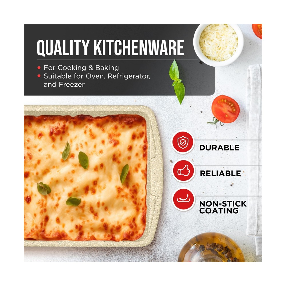 Bakken Swiss - Bakeware Set – 6 Piece – Stackable, Deluxe, Non-Stick