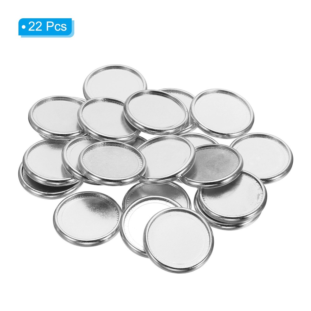 28mm Book Binding Discs 22pcs Discbound Expansion Discs Plating Round, Silver