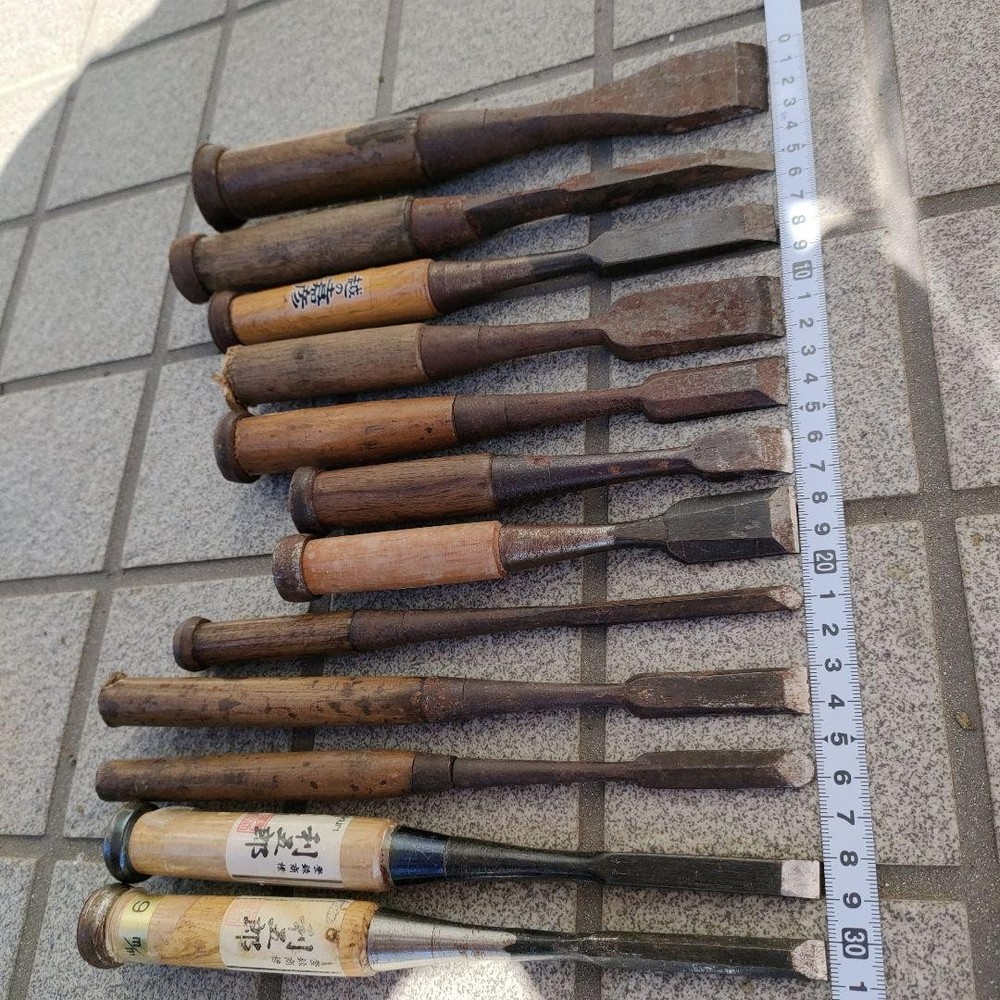 Vintage Japanese Chisel Set Tool Carpentry