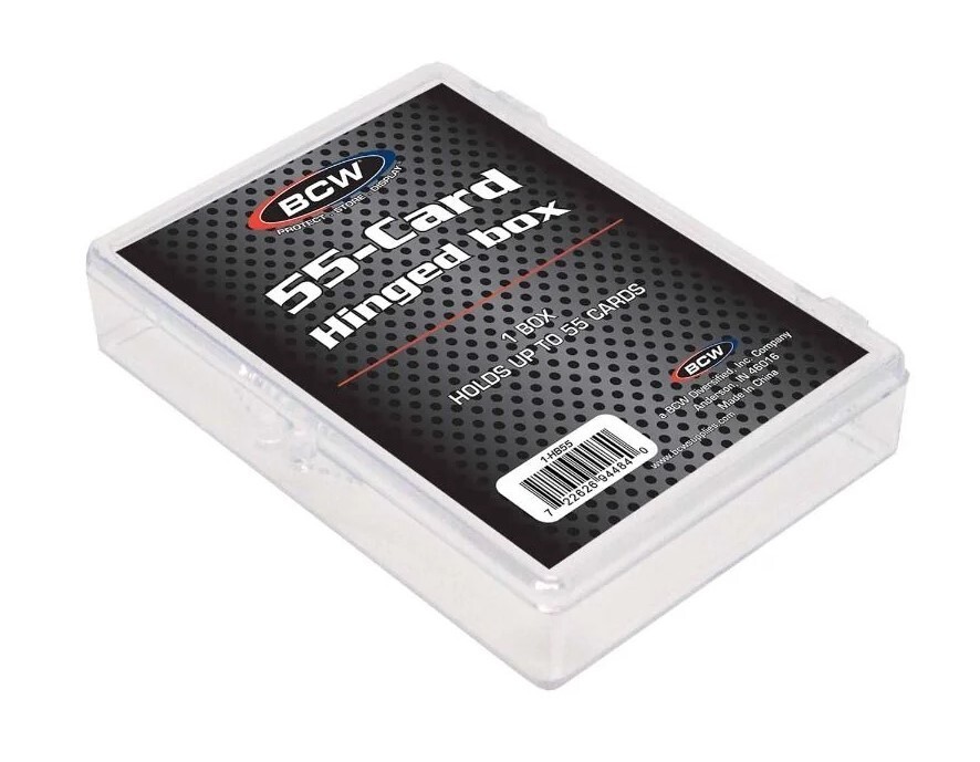 NEW (6 CT) BCW 55 Count Hinged Trading Card Box
