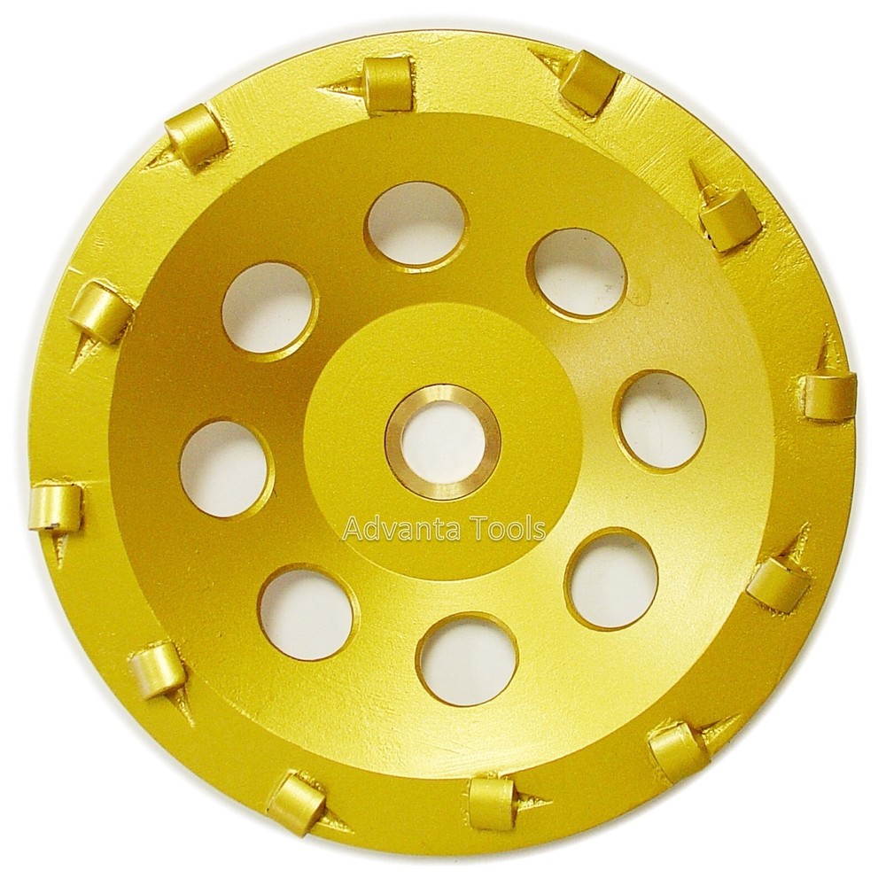6” PCD Cup Wheel - Quarter Round 12-Segment with 7/8"-5/8" Arbor