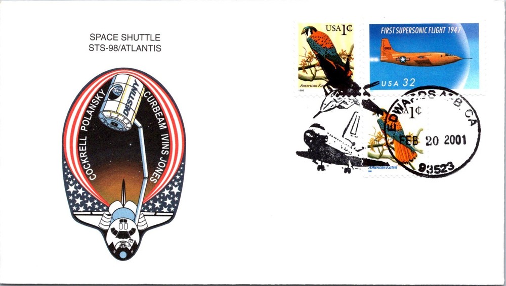 2.20.2001 - Space Shuttle STS-98/Atlantics - Edwards AFB CA - F73494